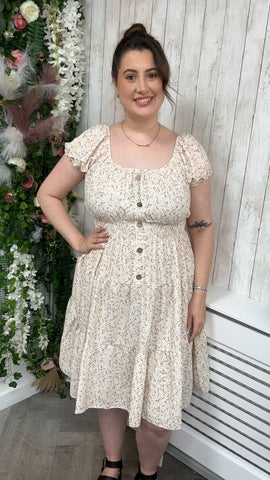 Ditsy beige onesize 12-24