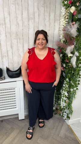 Wide leg navy Onesize 16-24 £22.99