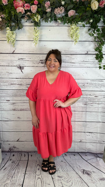 Sasha coral Onesize 18-24 £24.99