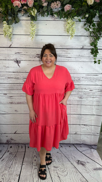 Sasha coral Onesize 18-24 £24.99