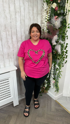 Pink heart onesize 16-24