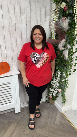 Red heart onesize 16-24