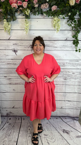 Sasha coral Onesize 18-24 £24.99